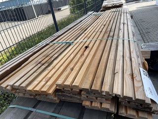 Ca. 28x Douglas Design/Triple/Deens profiel, 22x142mm, lengte 300cm